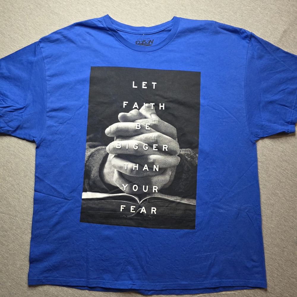 Popular Poison Blue Cotton Graphic Tshirt